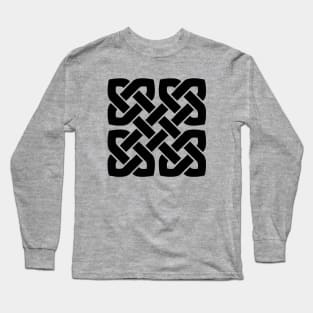 Celtic Interwoven Endless Knot Geometric Pattern 8 Long Sleeve T-Shirt